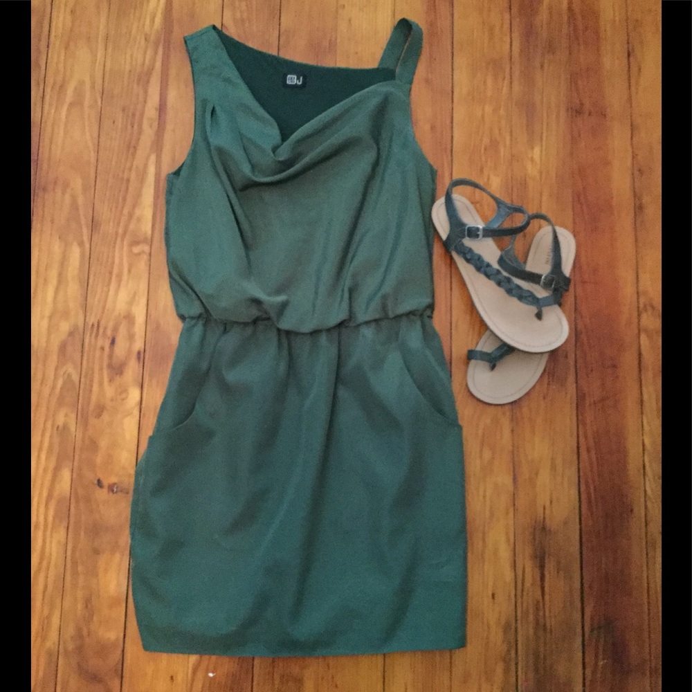 Very J Green mini dress.